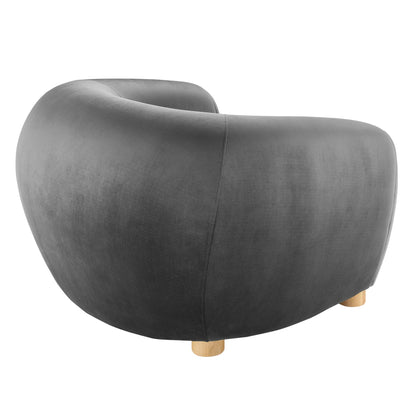 Modway Outlet Abundant Performance Velvet Armchair by Modway  Living Room Furniture Charcoal - EEI-4971-CHA
