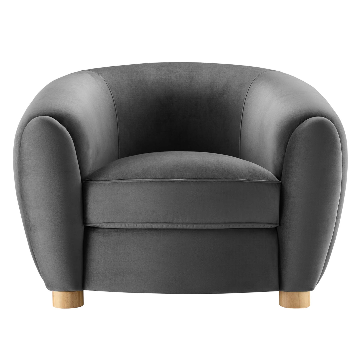 Modway Outlet Abundant Performance Velvet Armchair by Modway  Living Room Furniture Charcoal - EEI-4971-CHA