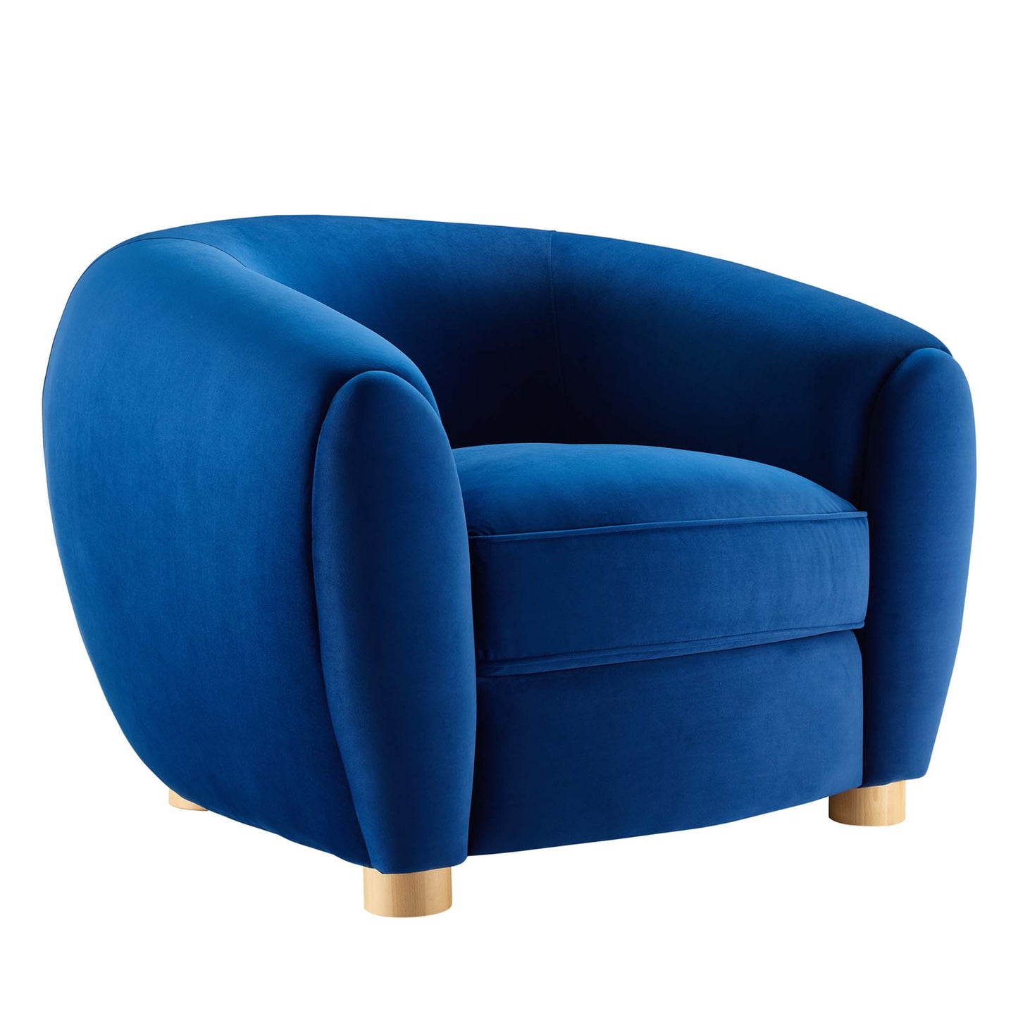Modway Outlet Abundant Performance Velvet Armchair by Modway  Living Room Furniture Navy - EEI-4971-NAV