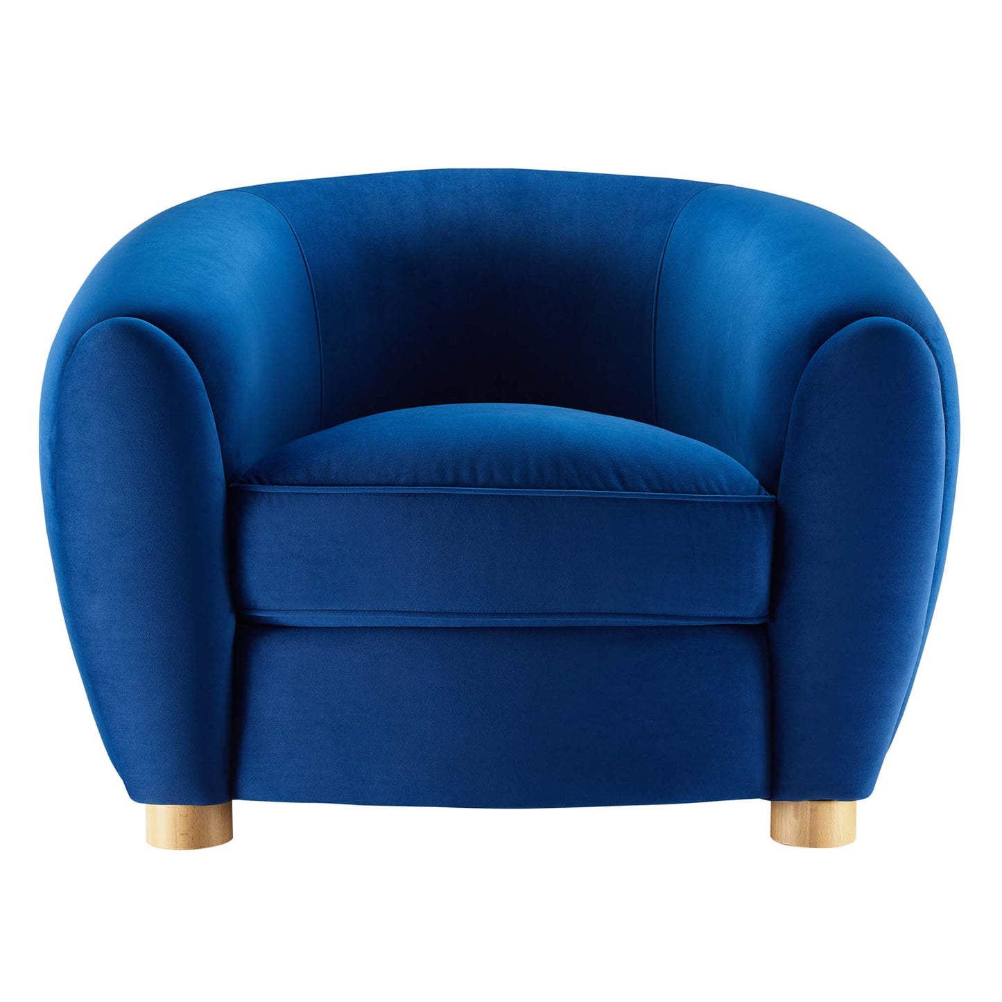 Modway Outlet Abundant Performance Velvet Armchair by Modway  Living Room Furniture Navy - EEI-4971-NAV