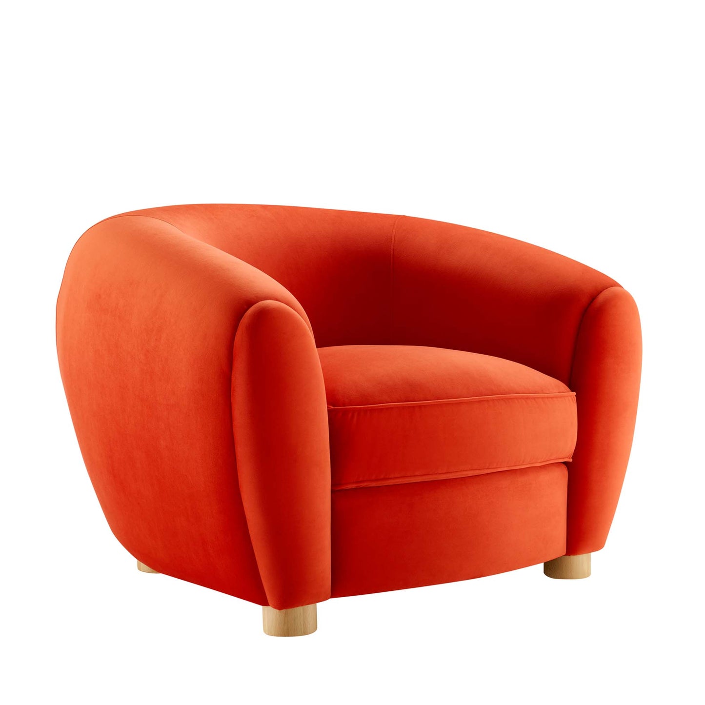 Modway Outlet Abundant Performance Velvet Armchair by Modway  Living Room Furniture Orange - EEI-4971-ORA