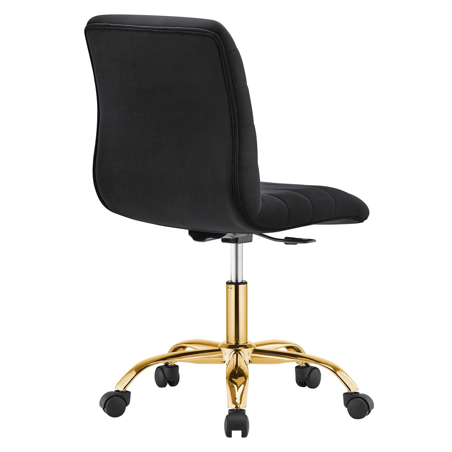 Modway - Ripple Armless Performance Velvet Office Chair by Modway  Office Furniture Office Chairs Black - EEI-4972-GLD-BLK