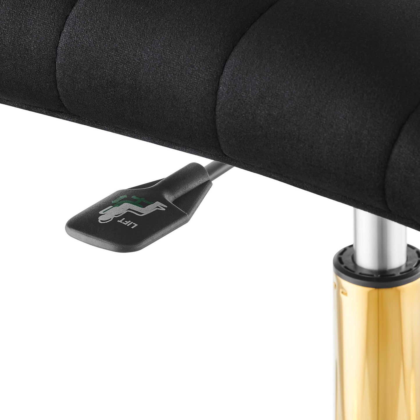 Modway - Ripple Armless Performance Velvet Office Chair by Modway  Office Furniture Office Chairs Black - EEI-4972-GLD-BLK