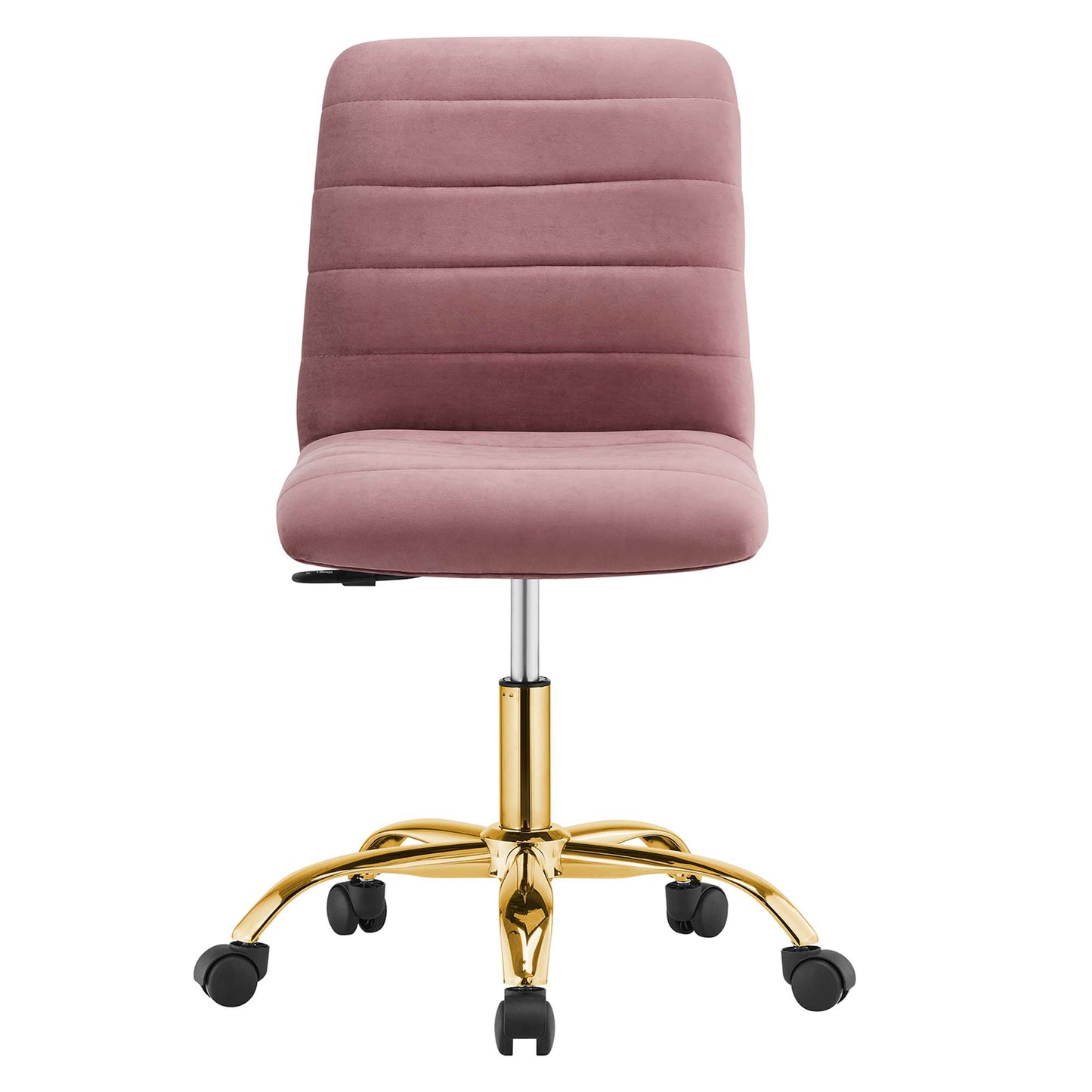 Modway - Ripple Armless Performance Velvet Office Chair by Modway  Office Furniture Office Chairs Red - EEI-4972-GLD-DUS