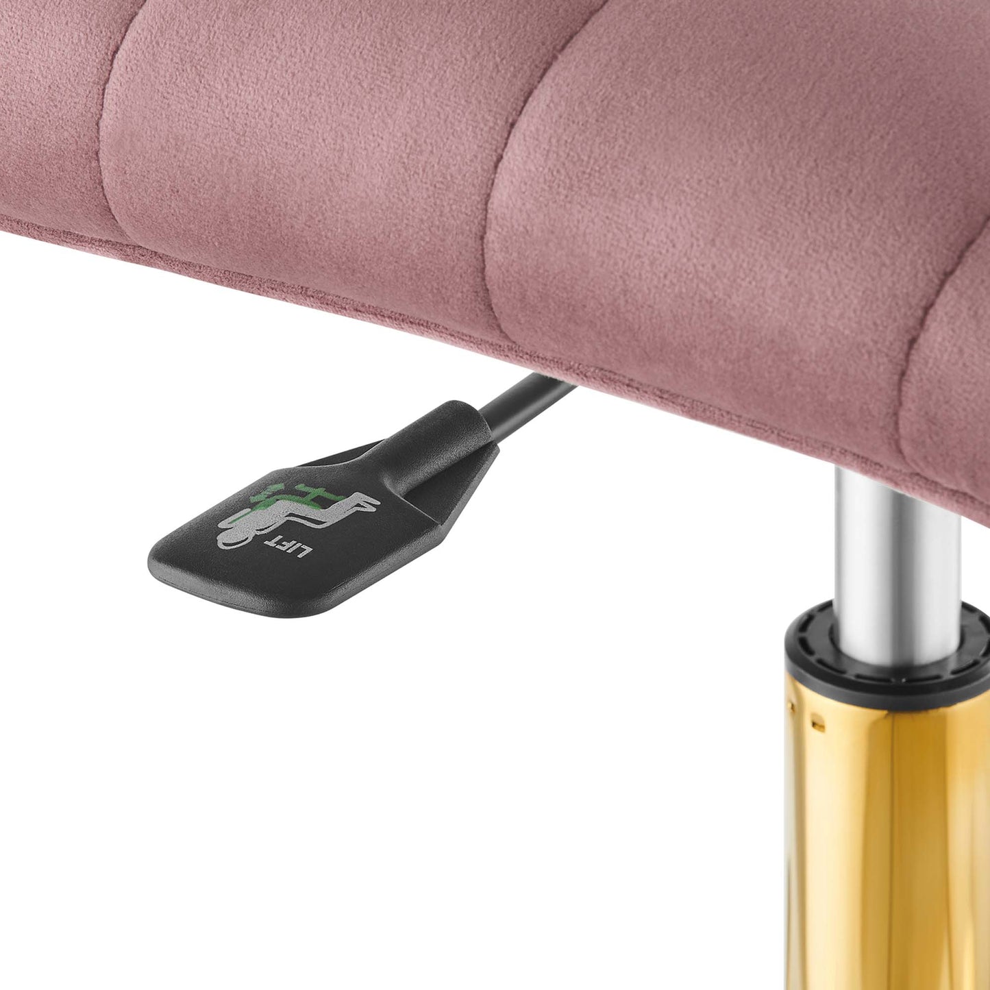 Modway - Ripple Armless Performance Velvet Office Chair by Modway  Office Furniture Office Chairs Red - EEI-4972-GLD-DUS