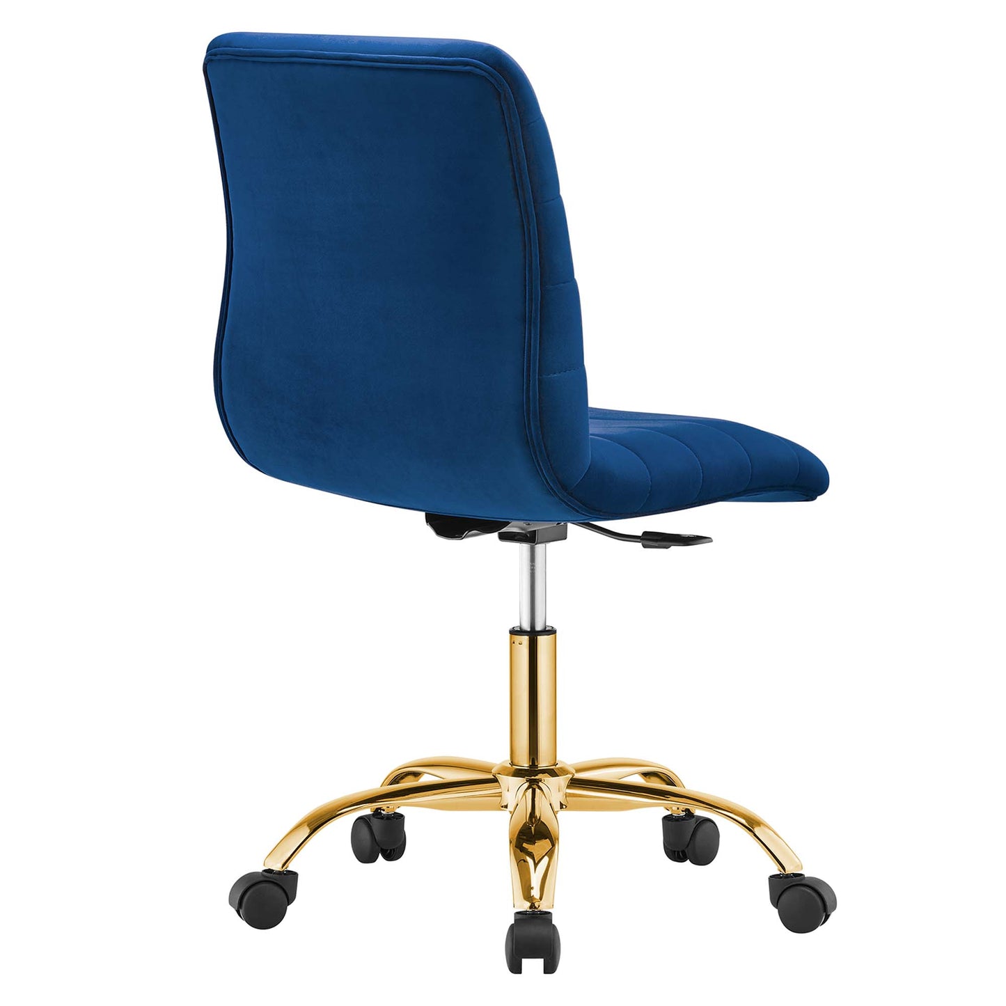 Modway - Ripple Armless Performance Velvet Office Chair by Modway  Office Furniture Office Chairs Blue - EEI-4972-GLD-NAV