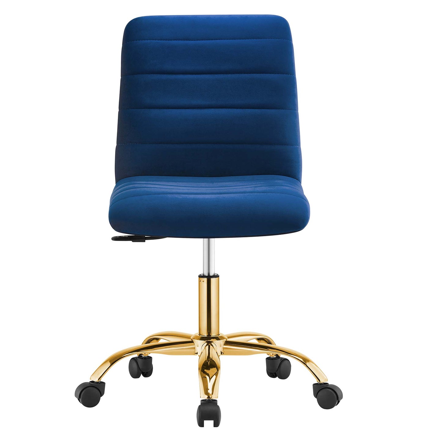Modway - Ripple Armless Performance Velvet Office Chair by Modway  Office Furniture Office Chairs Blue - EEI-4972-GLD-NAV