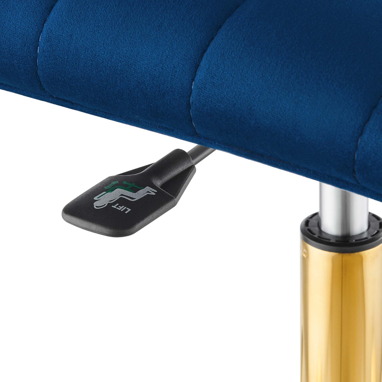 Modway - Ripple Armless Performance Velvet Office Chair by Modway  Office Furniture Office Chairs Blue - EEI-4972-GLD-NAV