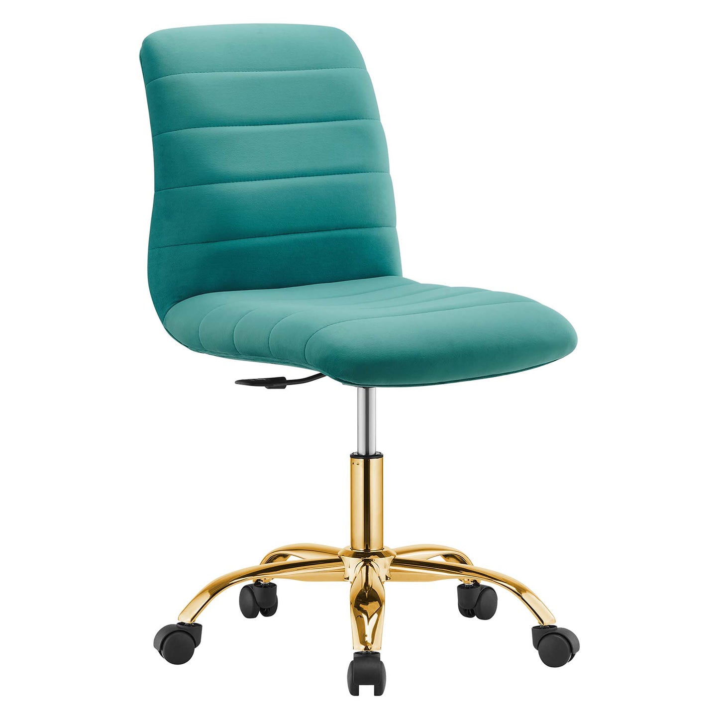 Modway - Ripple Armless Performance Velvet Office Chair by Modway  Office Furniture Office Chairs Blue - EEI-4972-GLD-TEA