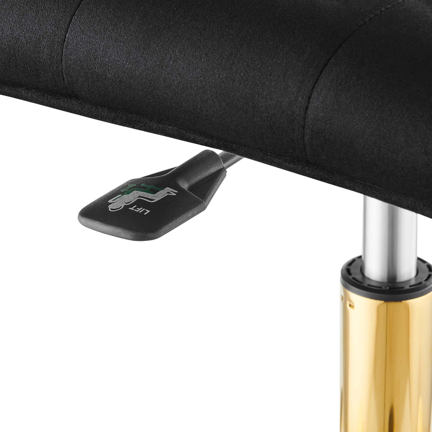 Modway - Prim Armless Performance Velvet Office Chair by Modway  Office Furniture Office Chairs Black - EEI-4973-GLD-BLK