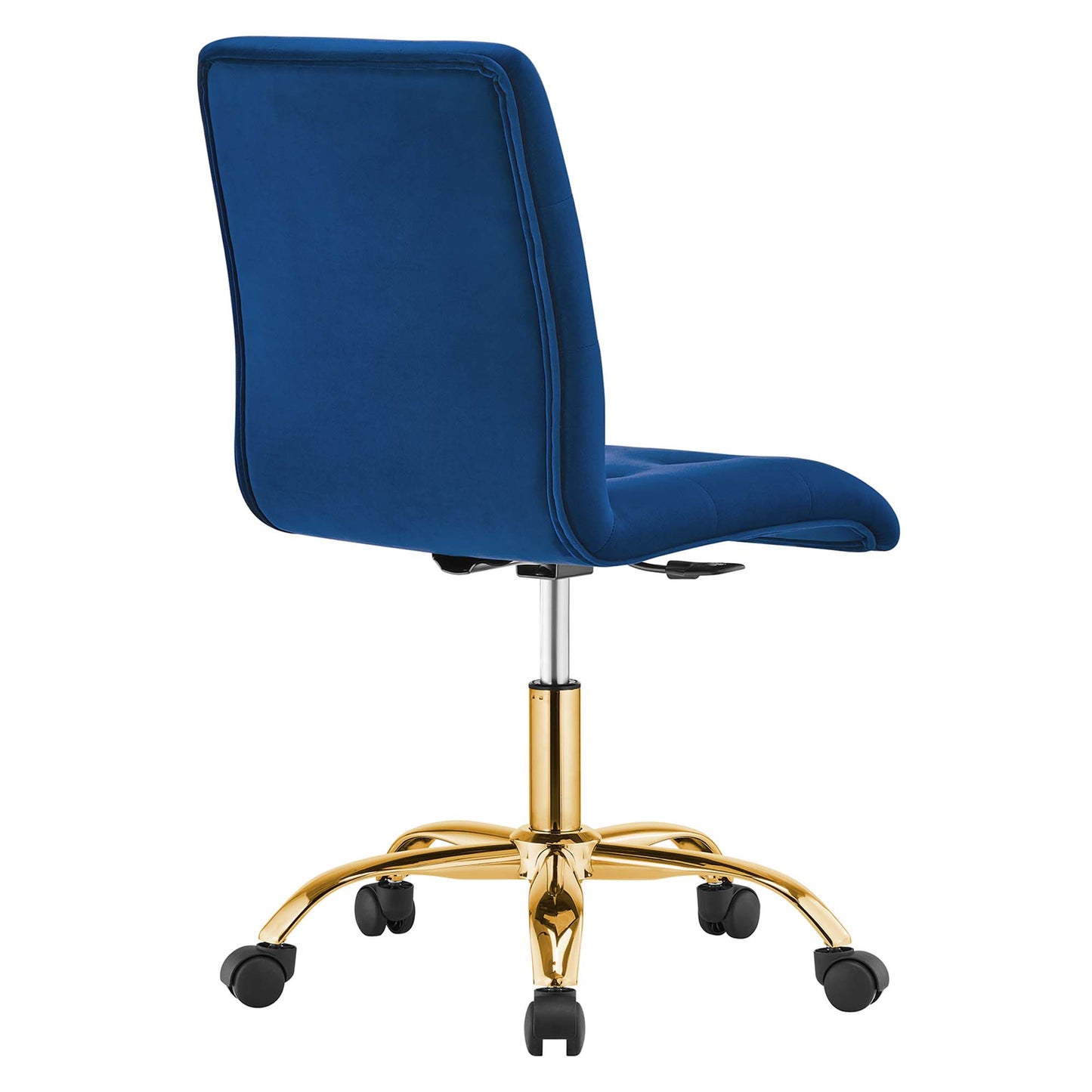 Modway - Prim Armless Performance Velvet Office Chair by Modway  Office Furniture Office Chairs Blue - EEI-4973-GLD-NAV