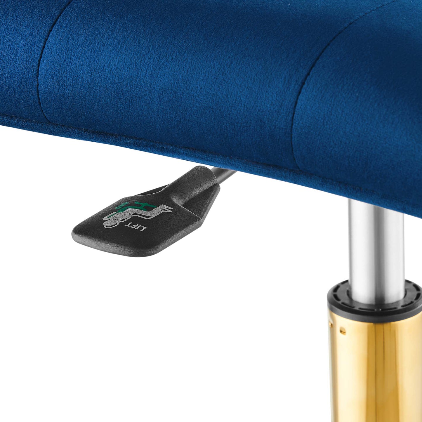 Modway - Prim Armless Performance Velvet Office Chair by Modway  Office Furniture Office Chairs Blue - EEI-4973-GLD-NAV