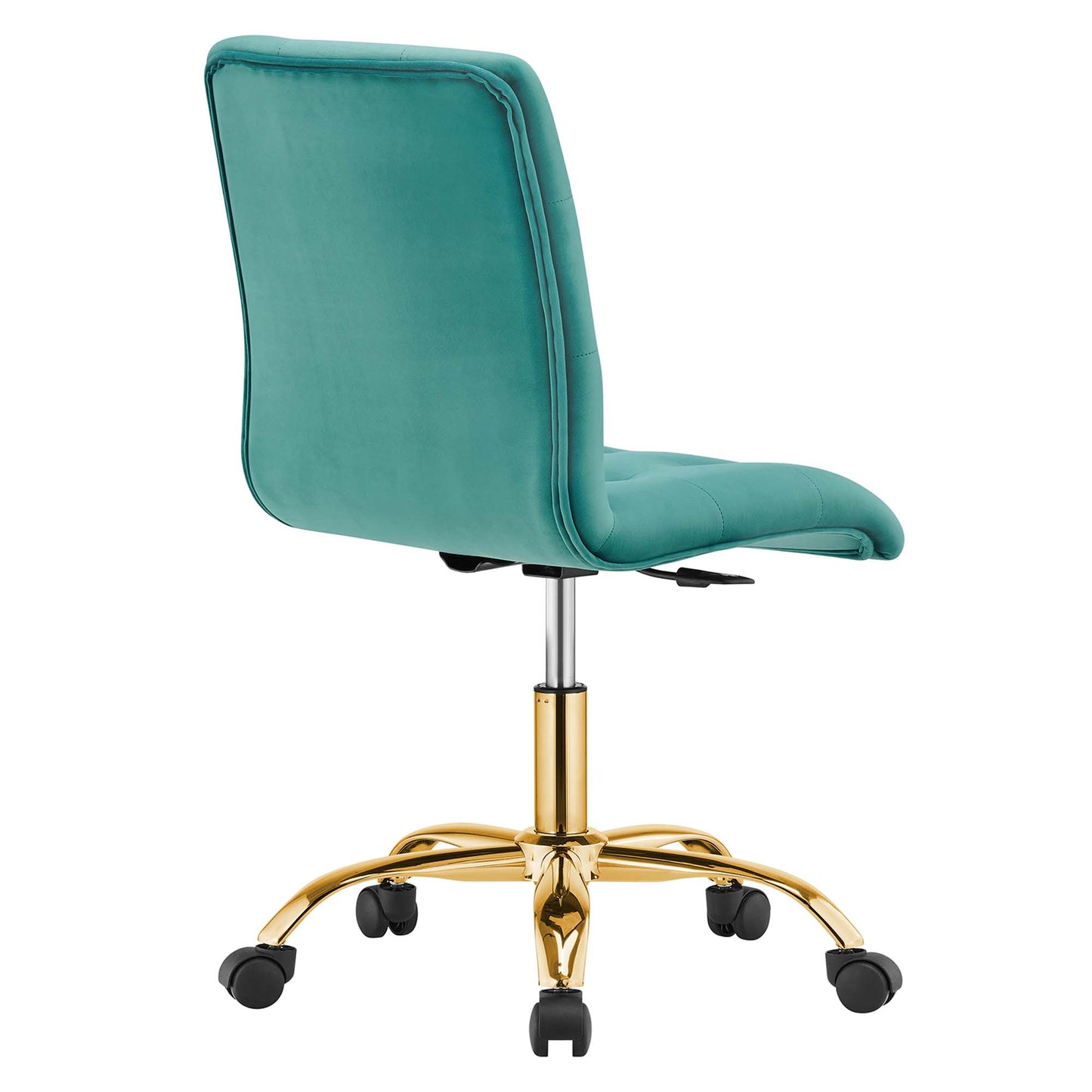 Modway - Prim Armless Performance Velvet Office Chair by Modway  Office Furniture Office Chairs Blue - EEI-4973-GLD-TEA