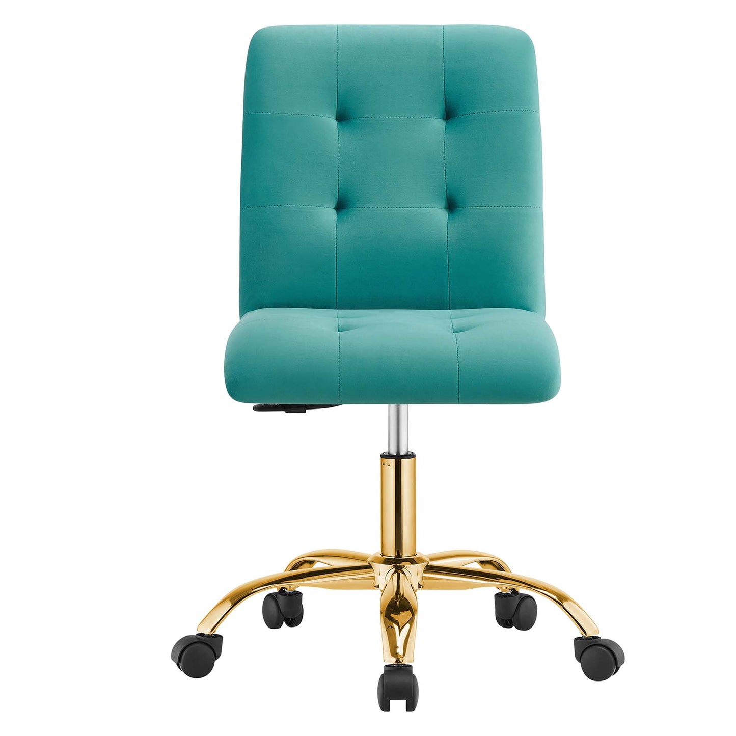 Modway - Prim Armless Performance Velvet Office Chair by Modway  Office Furniture Office Chairs Blue - EEI-4973-GLD-TEA