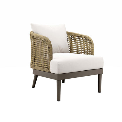 Modway Outlet Meadow Outdoor Patio Armchair by Modway  Outdoor Furniture Furniture Natural White - EEI-4986-NAT-WHI