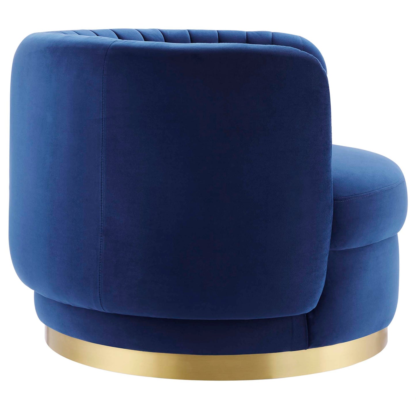 Modway Outlet Embrace Tufted Performance Velvet Swivel Chair by Modway  Living Room Furniture Gold Navy - EEI-4997-GLD-NAV