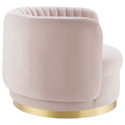 Modway Outlet Embrace Tufted Performance Velvet Swivel Chair by Modway  Living Room Furniture Gold Pink - EEI-4997-GLD-PNK