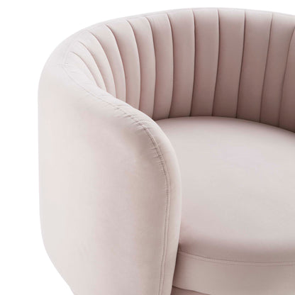 Modway Outlet Embrace Tufted Performance Velvet Swivel Chair by Modway  Living Room Furniture Gold Pink - EEI-4997-GLD-PNK