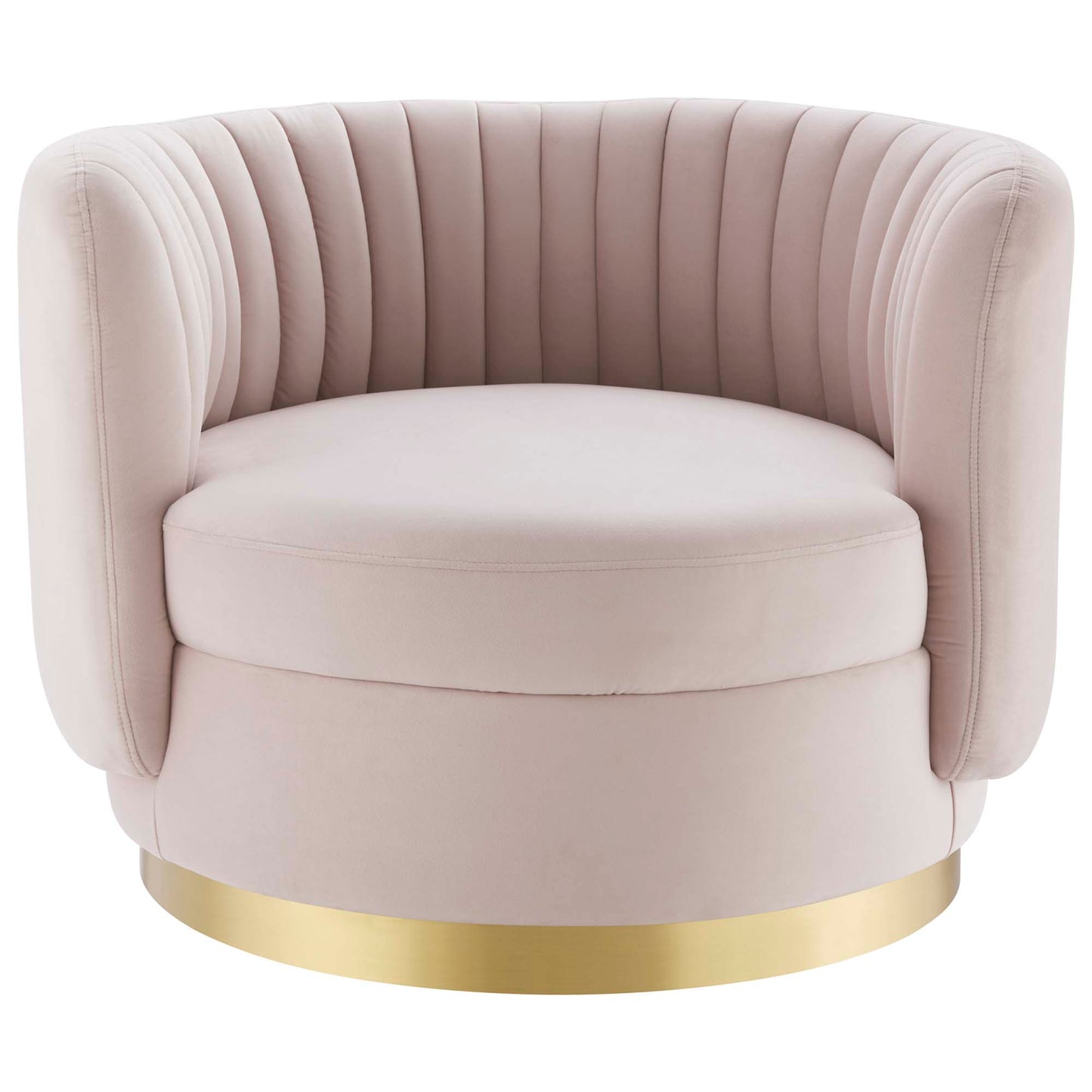 Modway Outlet Embrace Tufted Performance Velvet Swivel Chair by Modway  Living Room Furniture Gold Pink - EEI-4997-GLD-PNK