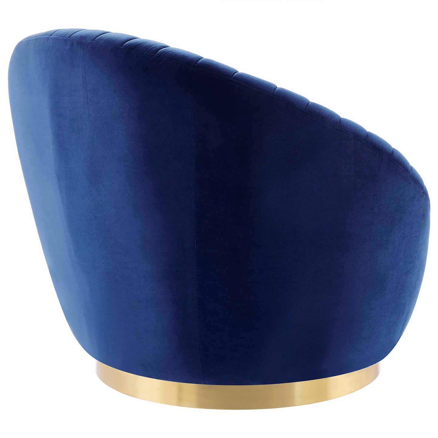 Modway Outlet Whirr Tufted Performance Velvet Swivel Chair by Modway  Living Room Furniture Gold Navy - EEI-5002-GLD-NAV
