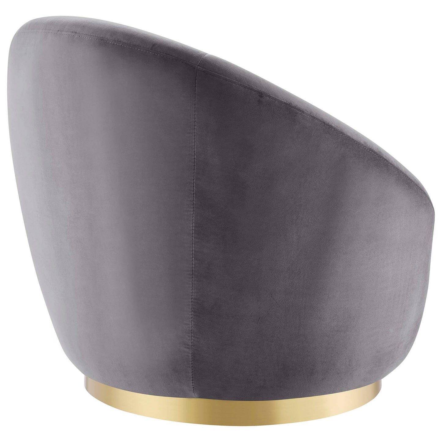 Modway Outlet Buttercup Performance Velvet Swivel Chair by Modway  Living Room Furniture Gold Gray - EEI-5005-GLD-GRY