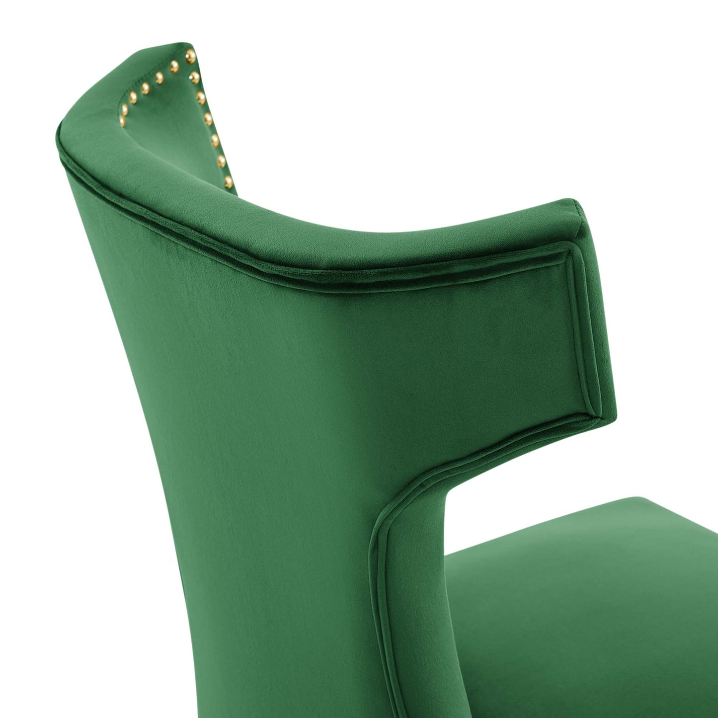 Modway Outlet Curve Performance Velvet Dining Chairs Set of 2 by Modway  Bar and Dining Furniture Emerald - EEI-5008-EME