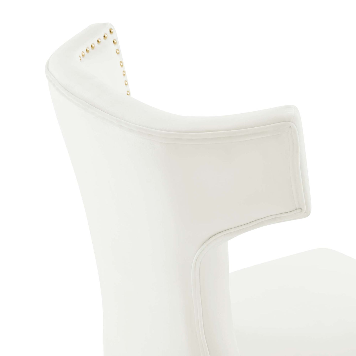 Modway Outlet Curve Performance Velvet Dining Chairs Set of 2 by Modway  Bar and Dining Furniture White - EEI-5008-WHI