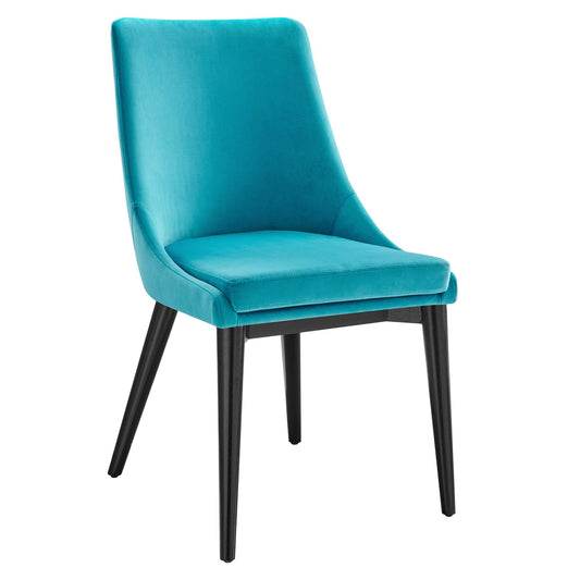 Modway Outlet Viscount Performance Velvet Dining Chair by Modway  Bar and Dining Furniture Blue - EEI-5009-BLU