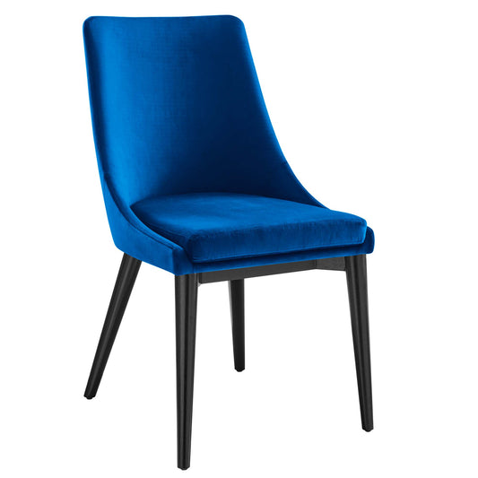 Modway Outlet Viscount Performance Velvet Dining Chair by Modway  Bar and Dining Furniture Navy - EEI-5009-NAV