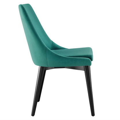 Modway Outlet Viscount Performance Velvet Dining Chair by Modway  Bar and Dining Furniture Teal - EEI-5009-TEA