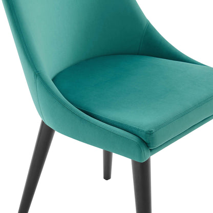Modway Outlet Viscount Performance Velvet Dining Chair by Modway  Bar and Dining Furniture Teal - EEI-5009-TEA
