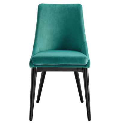 Modway Outlet Viscount Performance Velvet Dining Chair by Modway  Bar and Dining Furniture Teal - EEI-5009-TEA