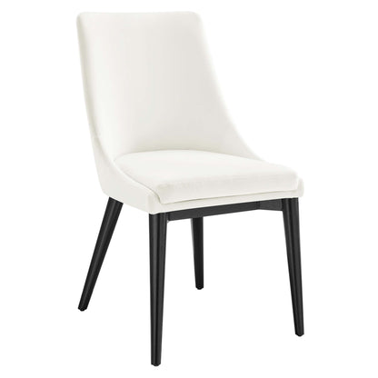 Modway Outlet Viscount Performance Velvet Dining Chair by Modway  Bar and Dining Furniture White - EEI-5009-WHI