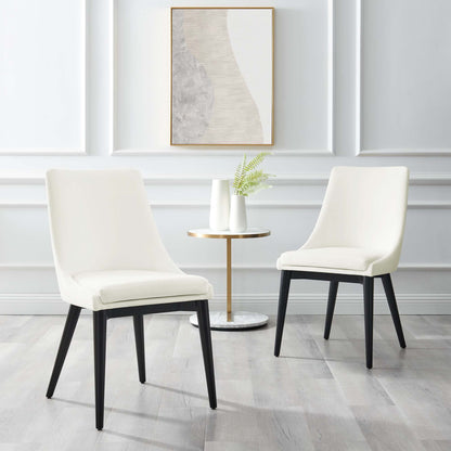 Modway Outlet Viscount Performance Velvet Dining Chair by Modway  Bar and Dining Furniture White - EEI-5009-WHI