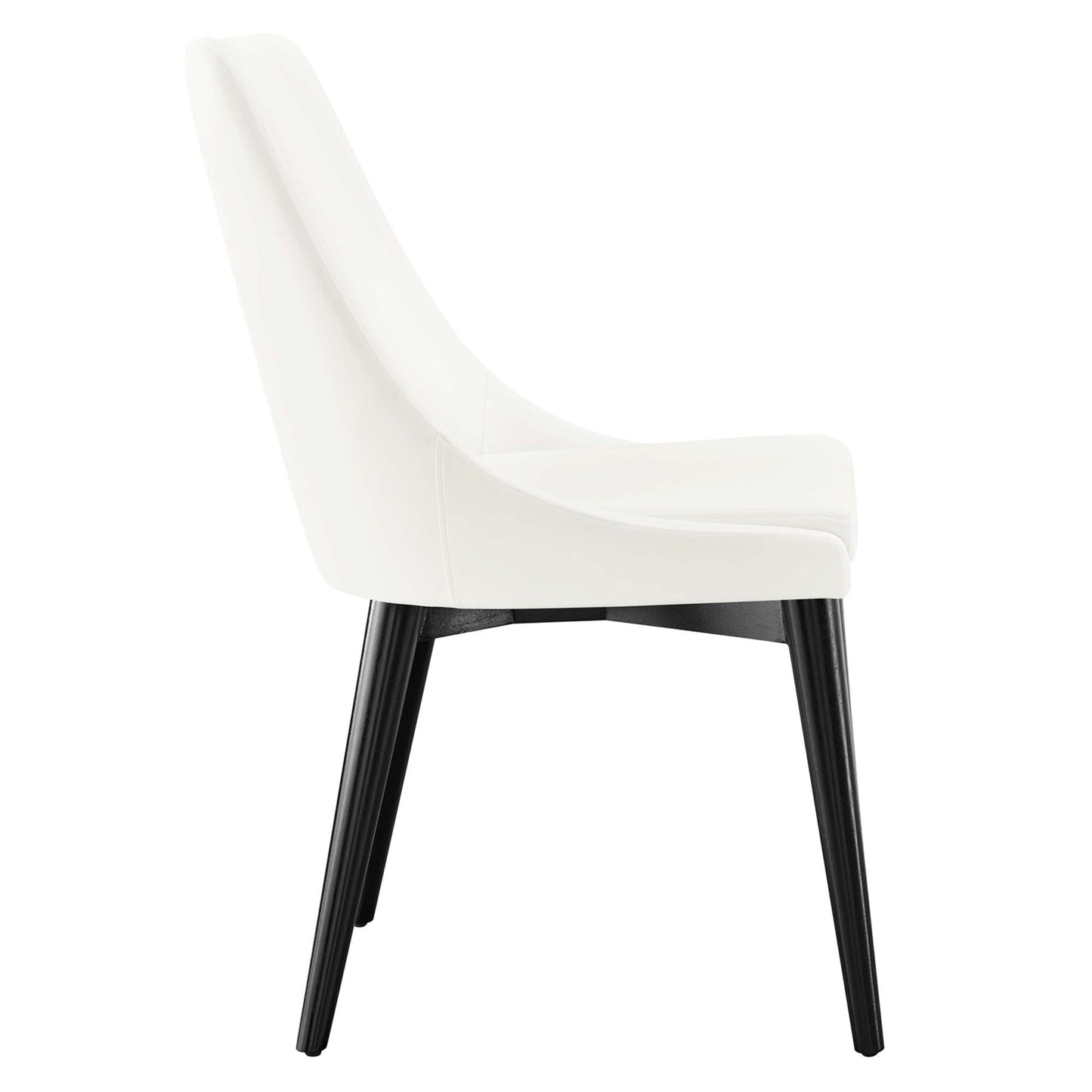Modway Outlet Viscount Performance Velvet Dining Chair by Modway  Bar and Dining Furniture White - EEI-5009-WHI