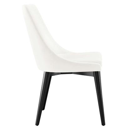 Modway Outlet Viscount Performance Velvet Dining Chair by Modway  Bar and Dining Furniture White - EEI-5009-WHI