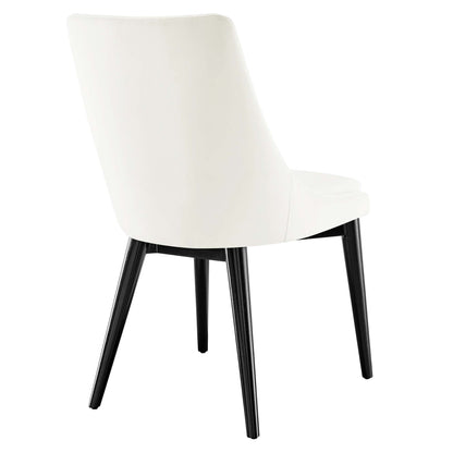 Modway Outlet Viscount Performance Velvet Dining Chair by Modway  Bar and Dining Furniture White - EEI-5009-WHI
