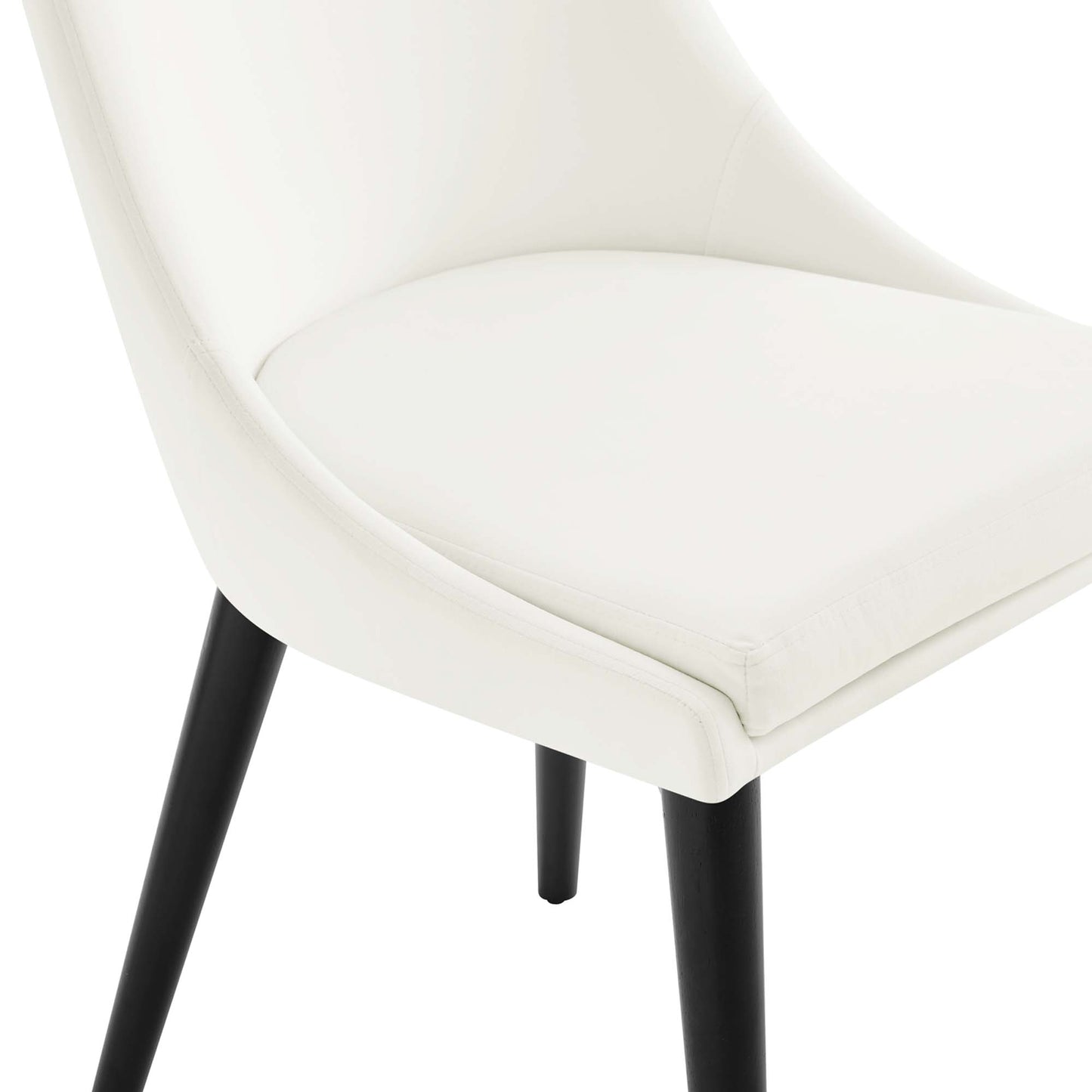 Modway Outlet Viscount Performance Velvet Dining Chair by Modway  Bar and Dining Furniture White - EEI-5009-WHI