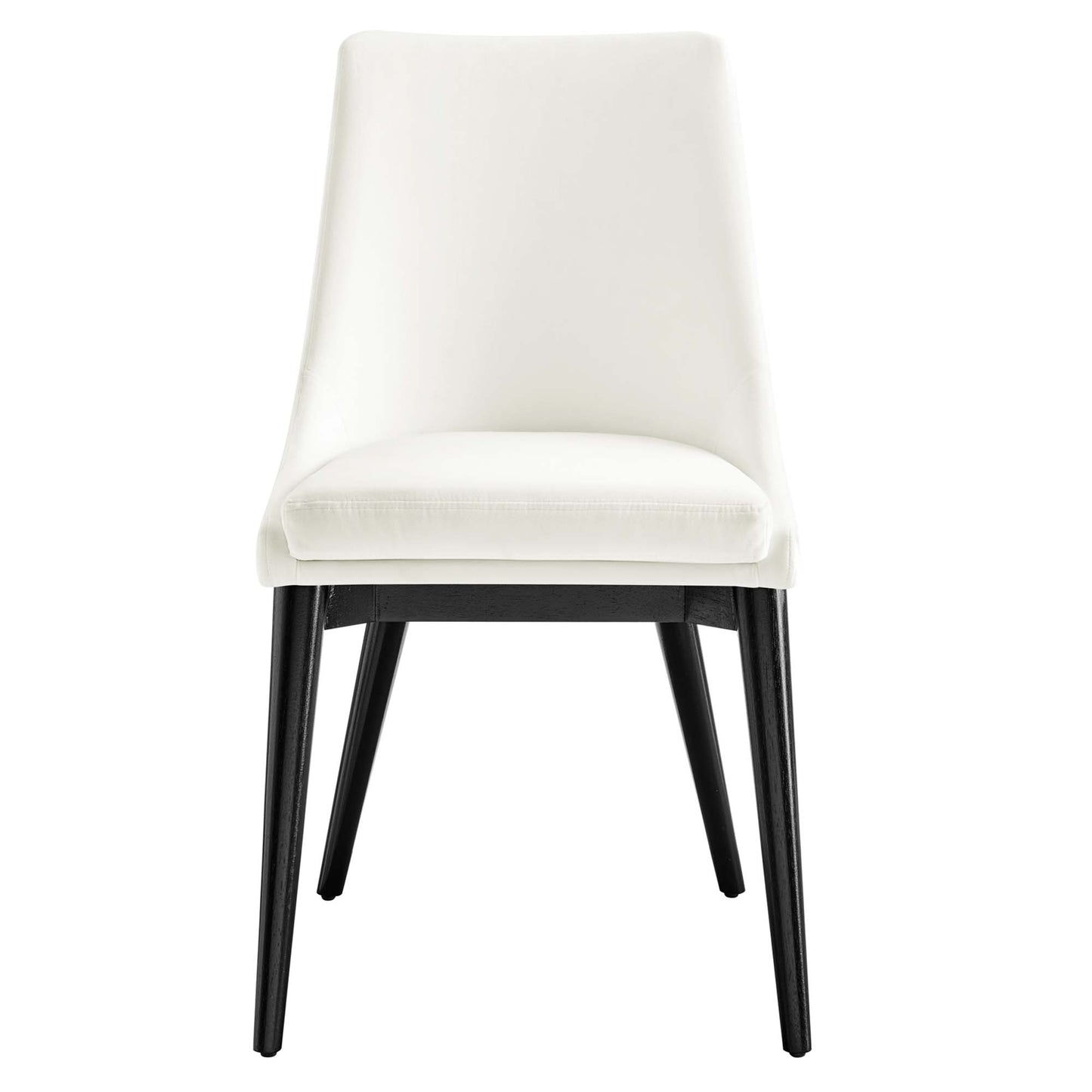 Modway Outlet Viscount Performance Velvet Dining Chair by Modway  Bar and Dining Furniture White - EEI-5009-WHI