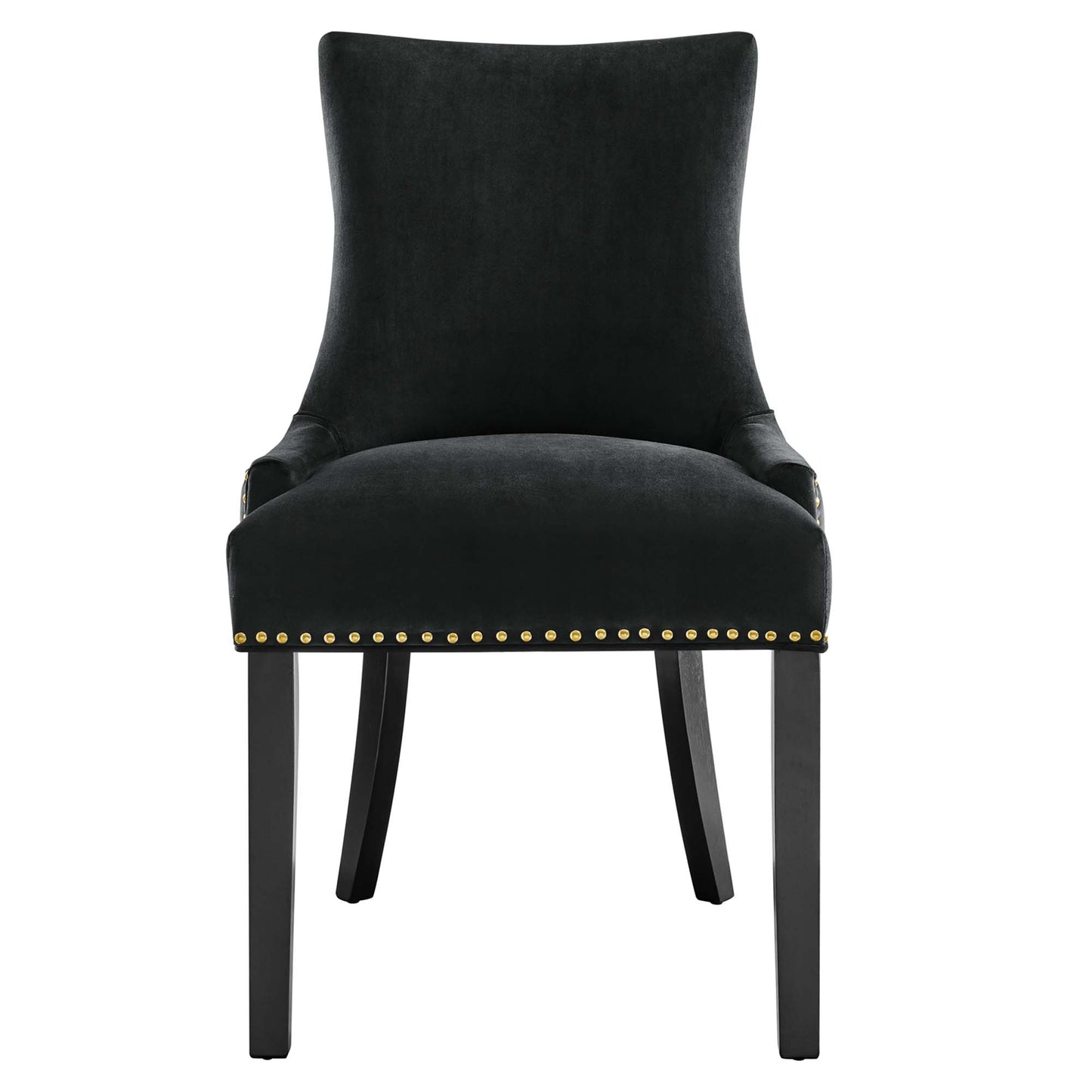 Modway Outlet Marquis Performance Velvet Dining Chairs Set of 2 by Modway  Bar and Dining Furniture Black - EEI-5010-BLK