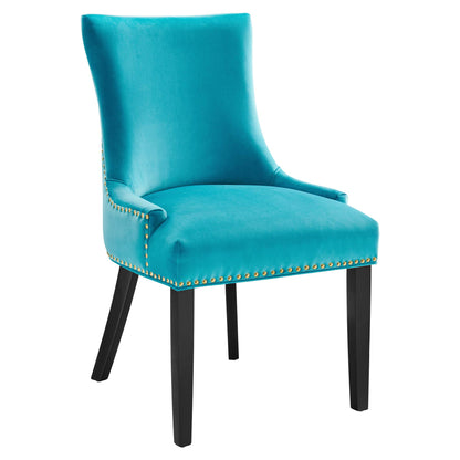 Modway Outlet Marquis Performance Velvet Dining Chairs Set of 2 by Modway  Bar and Dining Furniture Blue - EEI-5010-BLU
