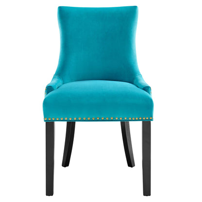 Modway Outlet Marquis Performance Velvet Dining Chairs Set of 2 by Modway  Bar and Dining Furniture Blue - EEI-5010-BLU