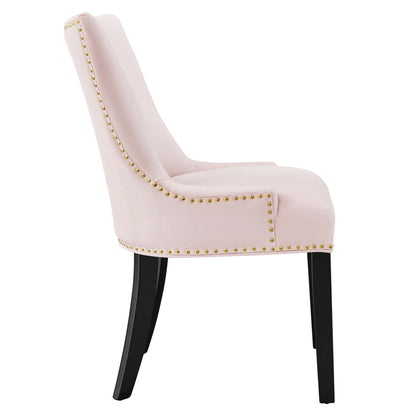 Modway Outlet Marquis Performance Velvet Dining Chairs Set of 2 by Modway  Bar and Dining Furniture Pink - EEI-5010-PNK