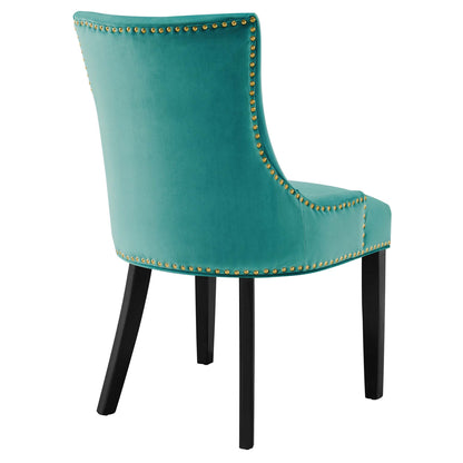 Modway Outlet Marquis Performance Velvet Dining Chairs Set of 2 by Modway  Bar and Dining Furniture Teal - EEI-5010-TEA