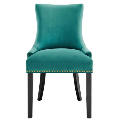 Modway Outlet Marquis Performance Velvet Dining Chairs Set of 2 by Modway  Bar and Dining Furniture Teal - EEI-5010-TEA