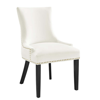 Modway Outlet Marquis Performance Velvet Dining Chairs Set of 2 by Modway  Bar and Dining Furniture White - EEI-5010-WHI