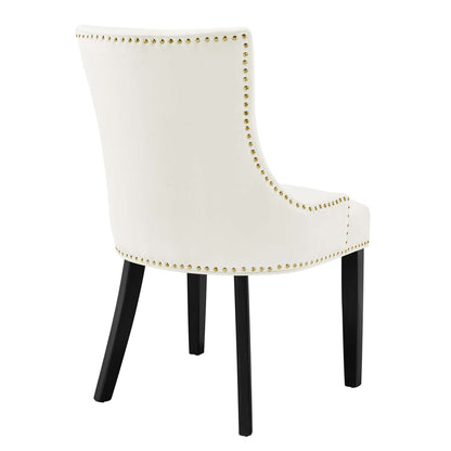 Modway Outlet Marquis Performance Velvet Dining Chairs Set of 2 by Modway  Bar and Dining Furniture White - EEI-5010-WHI