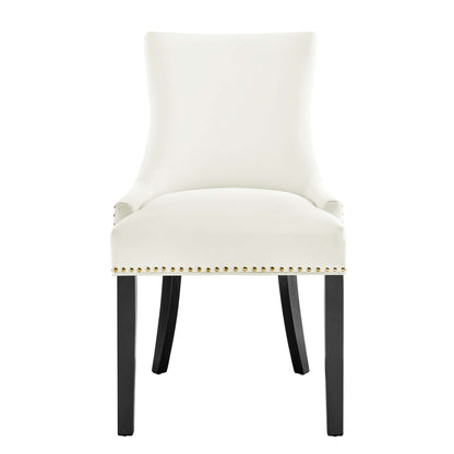 Modway Outlet Marquis Performance Velvet Dining Chairs Set of 2 by Modway  Bar and Dining Furniture White - EEI-5010-WHI