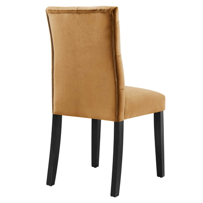 Modway Outlet Duchess Performance Velvet Dining Chairs Set of 2 by Modway  Bar and Dining Furniture Cognac - EEI-5011-COG