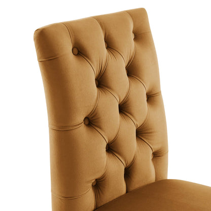 Modway Outlet Duchess Performance Velvet Dining Chairs Set of 2 by Modway  Bar and Dining Furniture Cognac - EEI-5011-COG